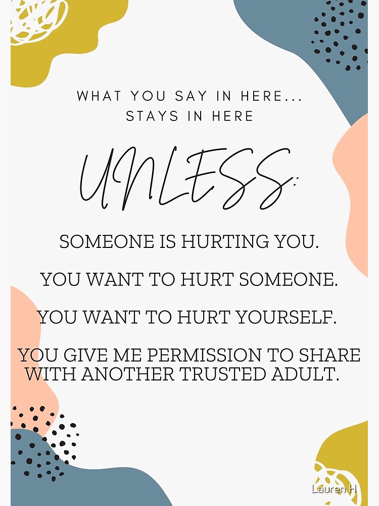 Free Printable Confidentiality Poster