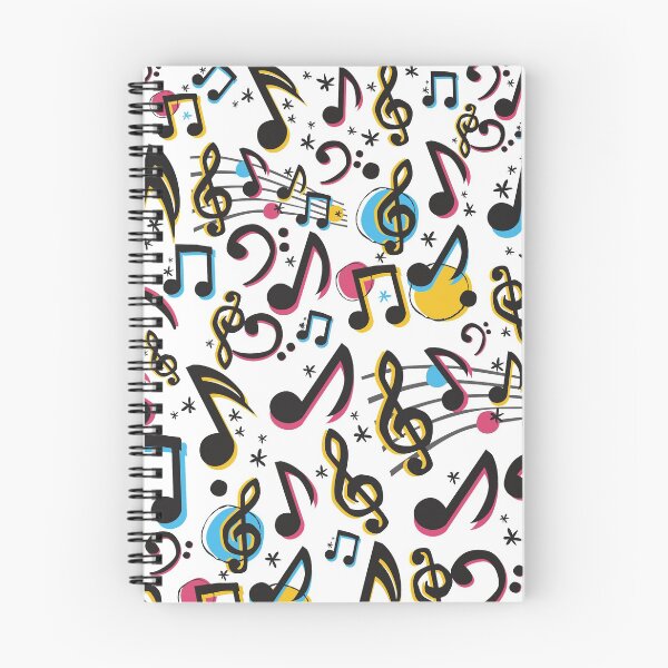 Item preview, Colorful music notes pattern designed and sold by CreacionsMeraki.