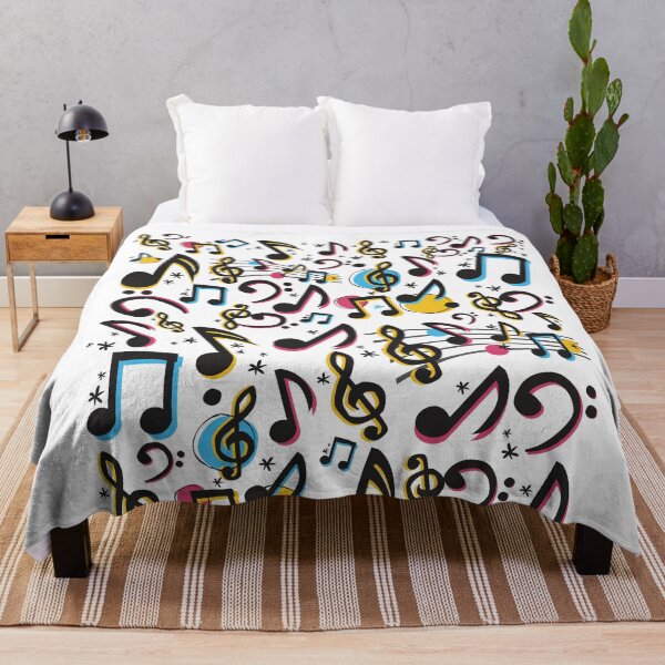 Item preview, Colorful music notes pattern designed and sold by CreacionsMeraki.