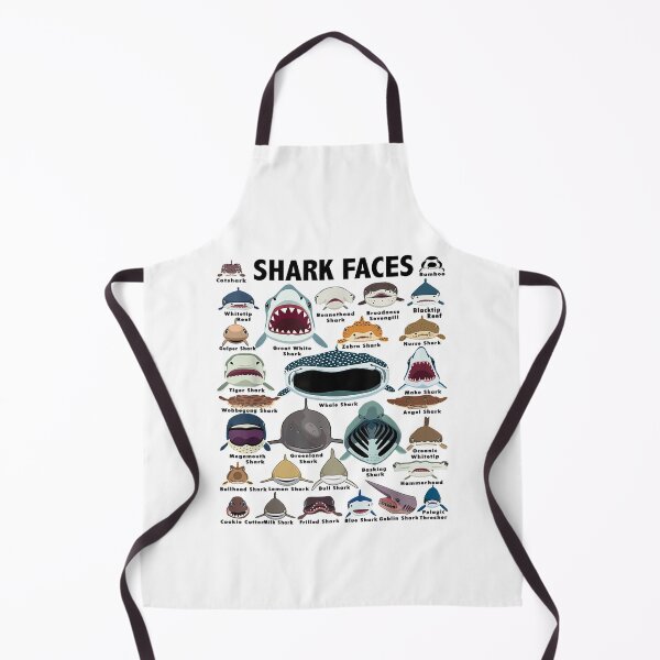 Item preview, Types Of Shark Identification - Shark Faces - Shark Heart designed and sold by DarrinLindstrom.