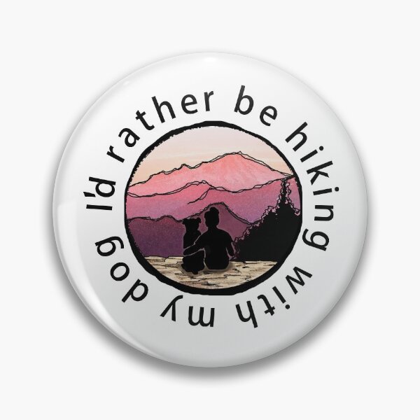 Item preview, I'd Rather Be Hiking With My Dog designed and sold by PawPrintsDesign.