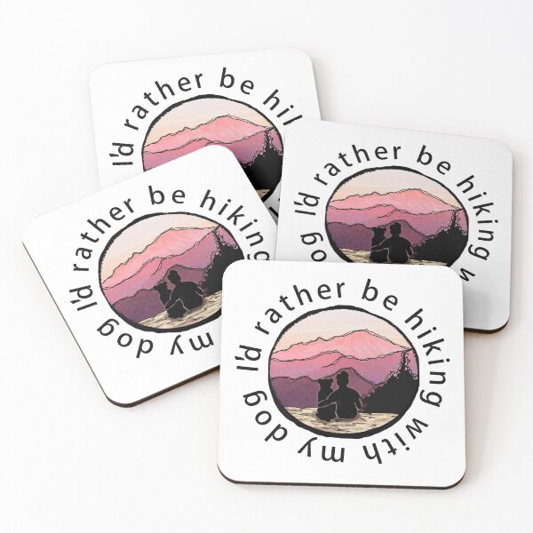 Item preview, I'd Rather Be Hiking With My Dog designed and sold by PawPrintsDesign.