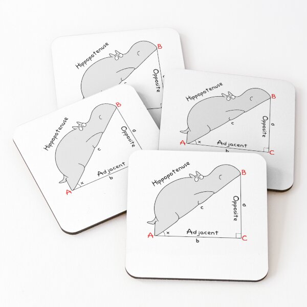 Item preview, Diagram Hippopotenuse Adjacent Opposite - Math Teacher designed and sold by DarrinLindstrom.