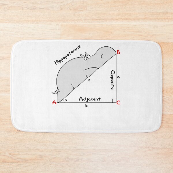 Item preview, Diagram Hippopotenuse Adjacent Opposite - Math Teacher designed and sold by DarrinLindstrom.