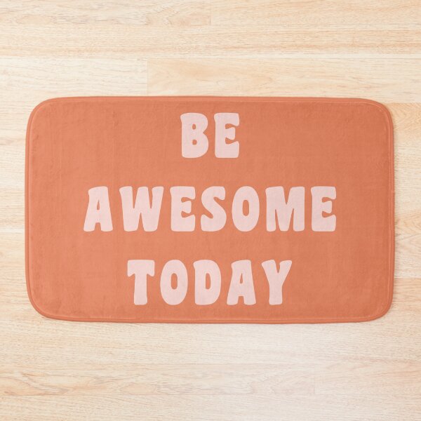 Item preview, Be Awesome Today in Terracotta and Blush designed and sold by JuneJournal.