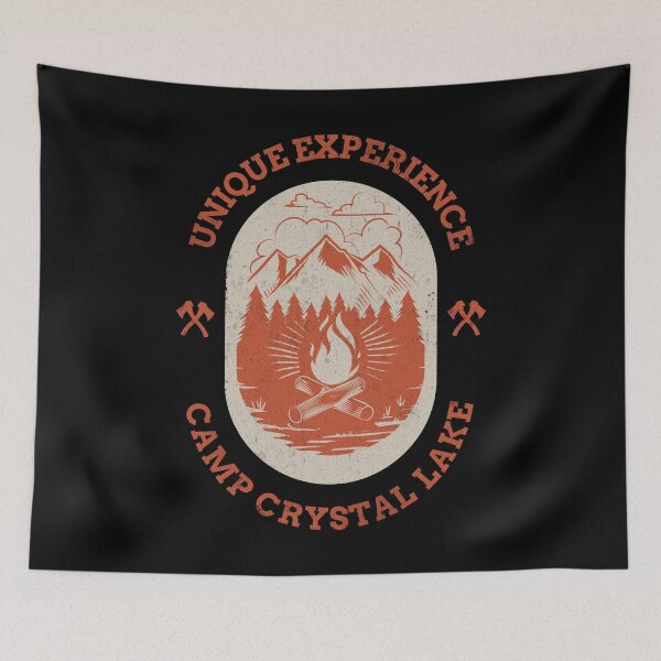 Artikelvorschau, Einzigartige Erfahrung Camp Crystal Lake Slasher Horror Retro Halloween Design entworfen und verkauft von up4tee.