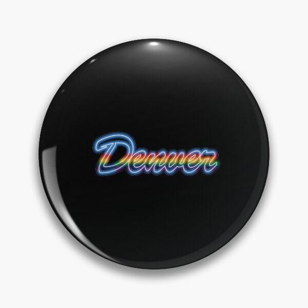 Item preview, Fan of Denver Neon Rainbow (Retro) designed and sold by gkillerb.