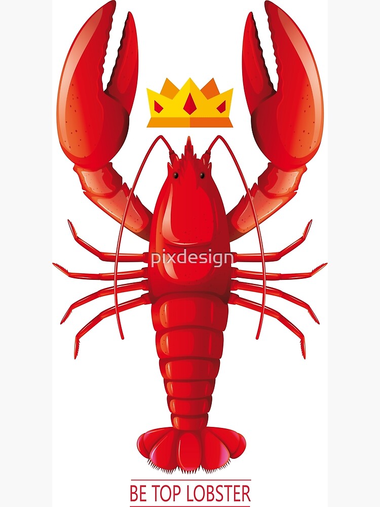 "king Lobster Jordan Peterson" Poster by pixdesign Redbubble