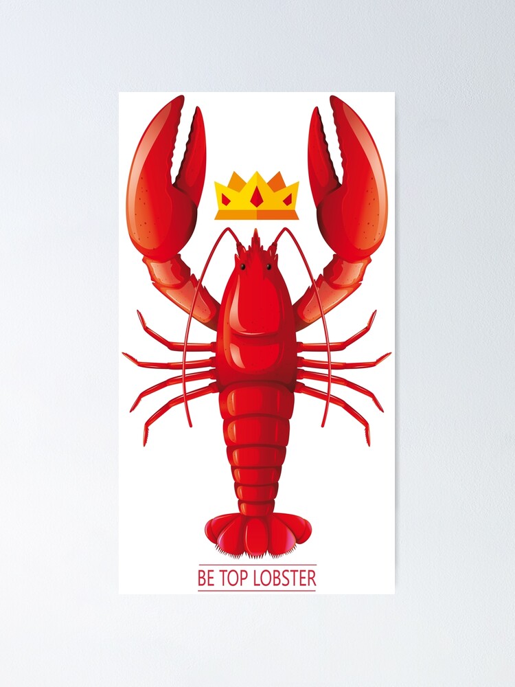 "king Lobster Jordan Peterson" Poster by pixdesign Redbubble
