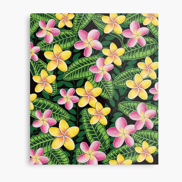 Plumerias in Paradise Metal Print