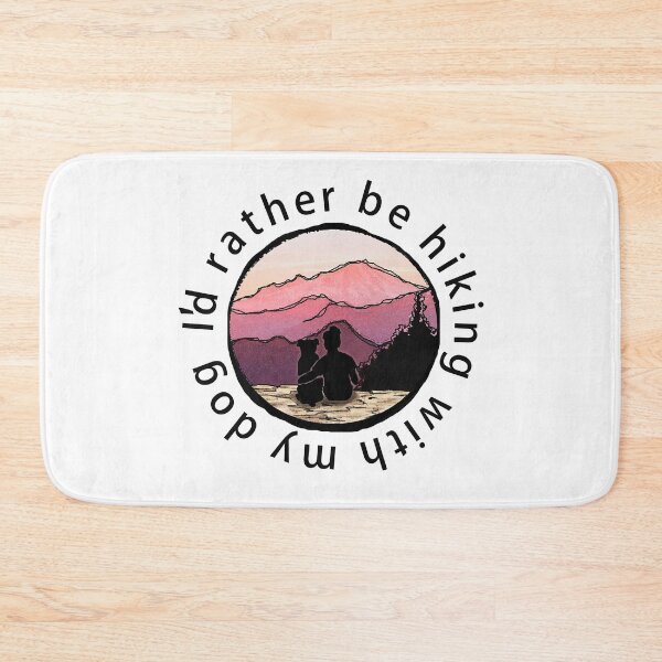Item preview, I'd Rather Be Hiking With My Dog designed and sold by PawPrintsDesign.