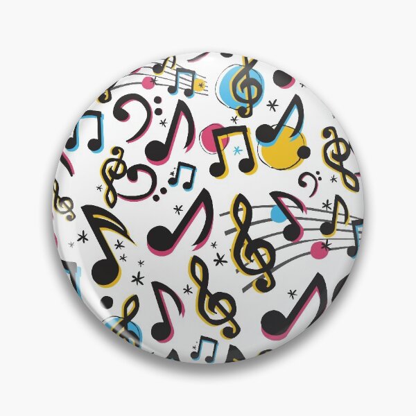 Item preview, Colorful music notes pattern designed and sold by CreacionsMeraki.