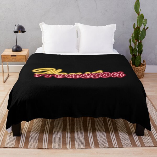 Item preview, Fan of Houston Neon Gold and Red (Retro) designed and sold by gkillerb.