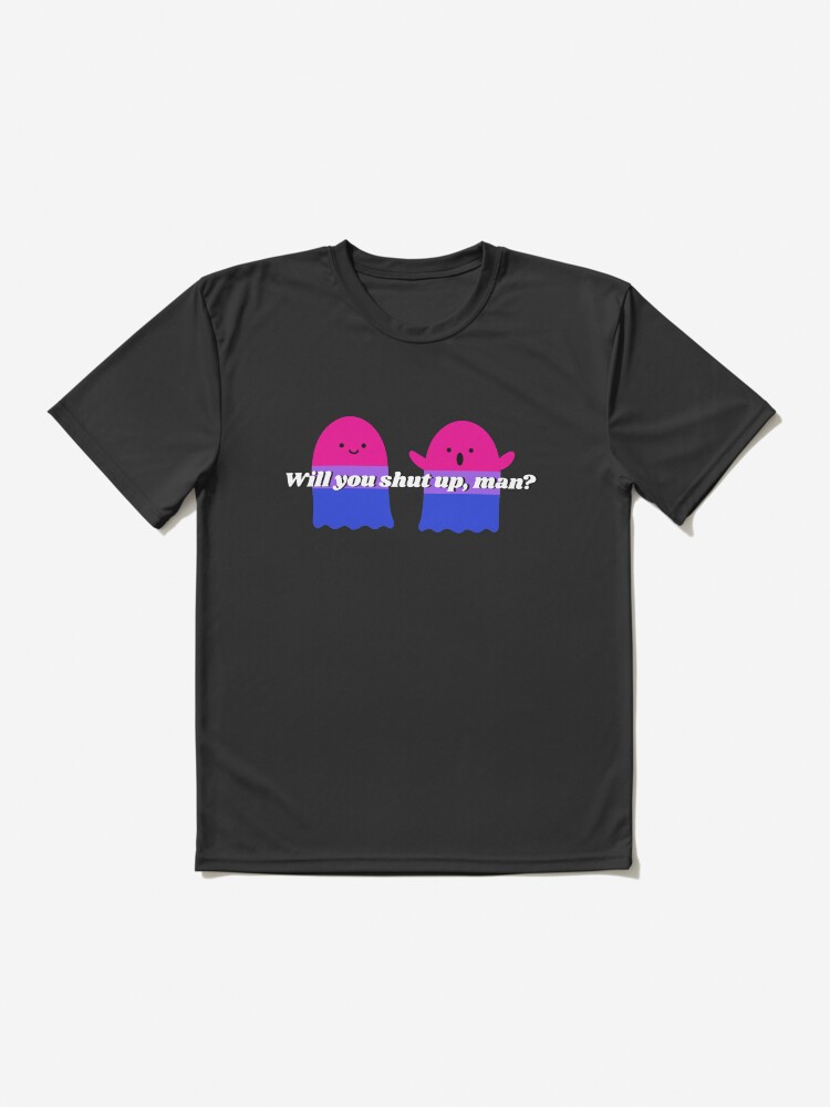 Alternate view of Will you shut up Halloween version design Active T-Shirt
