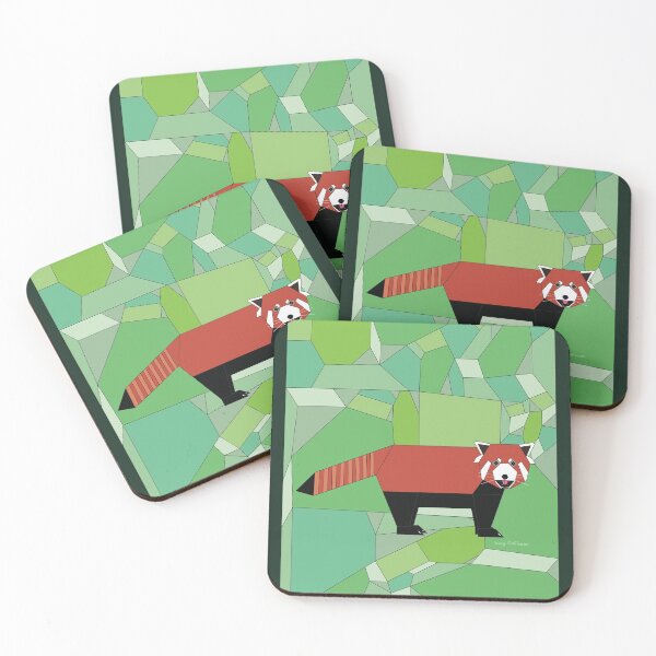 Item preview, Geometric Red Panda  designed and sold by Caseymakesart.
