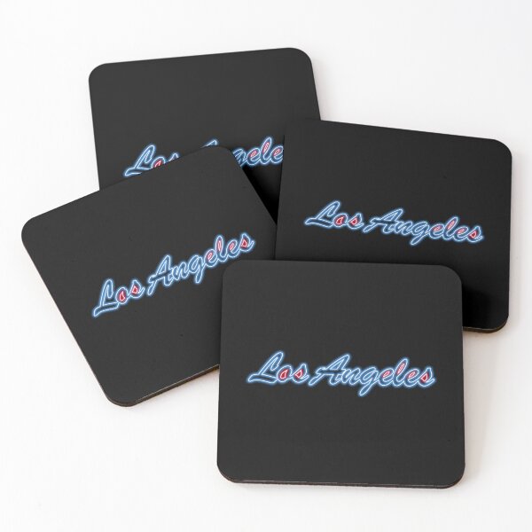 Artikelvorschau, Fan of Los Angeles (C) Neon Blue w Red Accents entworfen und verkauft von gkillerb.