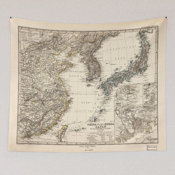 Item preview, Map of China, Korea and Japan (1873) designed and sold by allhistory.