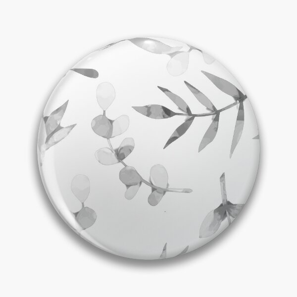 Item preview, Eucalyptus leaves pattern (B&W) designed and sold by adiosmillet.