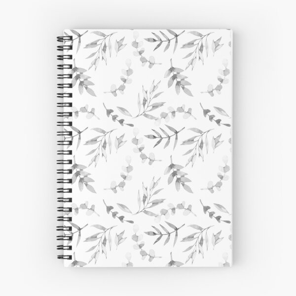 Item preview, Eucalyptus leaves pattern (B&W) designed and sold by adiosmillet.