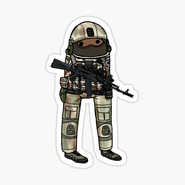 Spetsnaz Stickers Redbubble - m16 by nerfmodder roblox