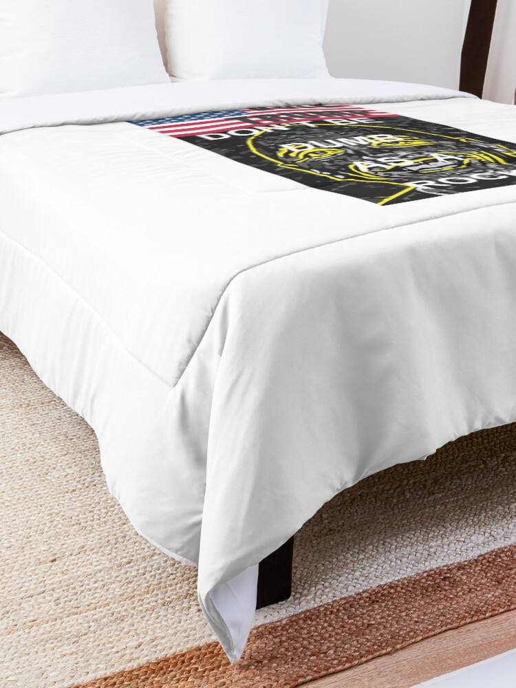 Thumbnail 4 of 5, Comforter, Vote Trump, Don’t be Dumb as a Rock designed and sold by JeanJohnJohn.