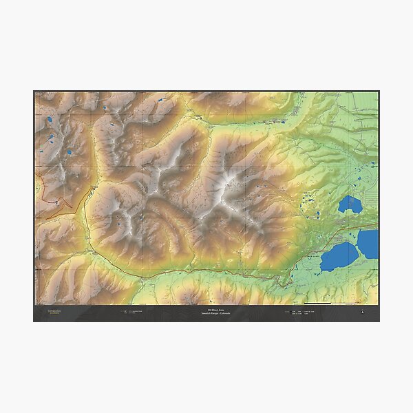 Mt Elbert Area - Sawatch Range - Colorado Photographic Print