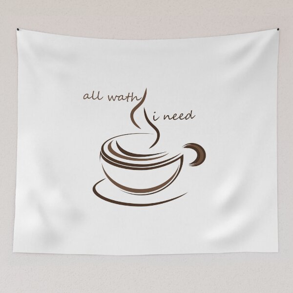 Item preview, cafe is all wath i need t-shert designed and sold by Yassirkhali.