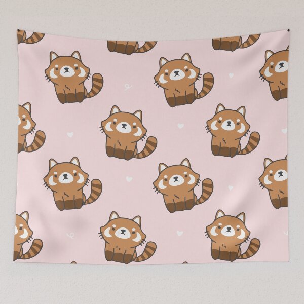 Item preview, Cute Red Panda Heart Pattern designed and sold by TopTrendNow.