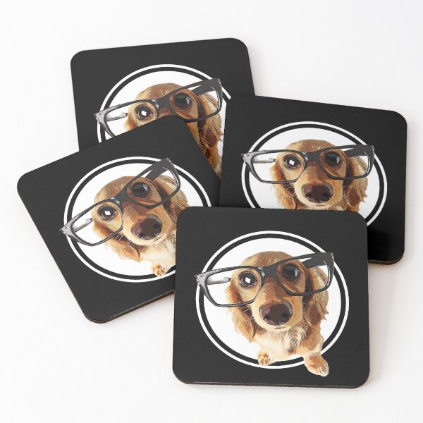 Item preview, Cute Golden Retriever Dog with glasses / TAGADOG designed and sold by tagadog.