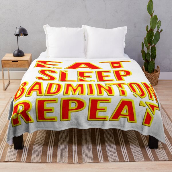 Item preview, EAT SLEEP BADMINTON REPEAT designed and sold by Ralek.