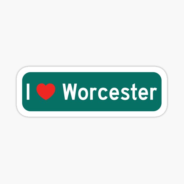 Item preview, I Love Worcester! designed and sold by DoodleDashCollective.