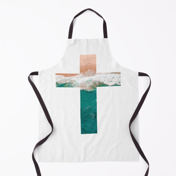 Item preview, Nature Ocean Cross Ocean Jesus Is Mightier Than The Waves designed and sold by move-mtns.