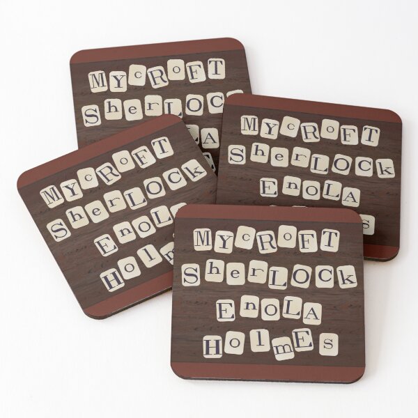 Item preview, Sherlock Mycroft Enola Holmes Name Tiles designed and sold by RISEHIGHER.