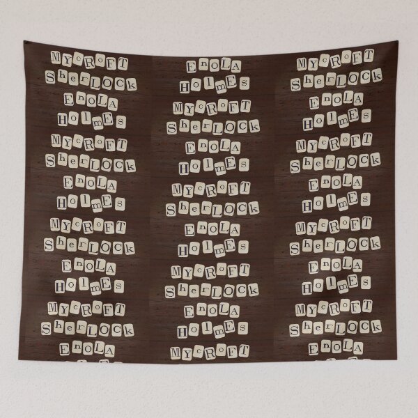 Item preview, Sherlock Mycroft Enola Holmes Name Tiles designed and sold by RISEHIGHER.
