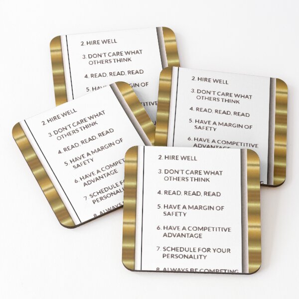 Item preview, Warren Buffet 10 Rules designed and sold by Bubblepoor.