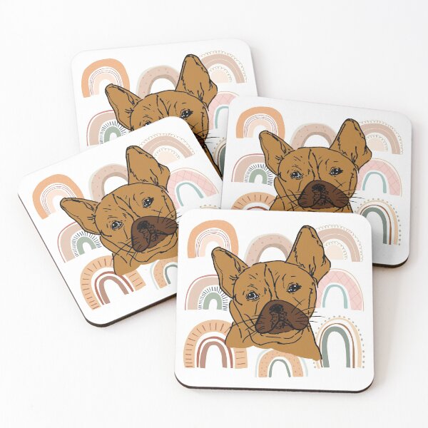 Item preview, French bulldog with rainbow designed and sold by NinaBetterNot.