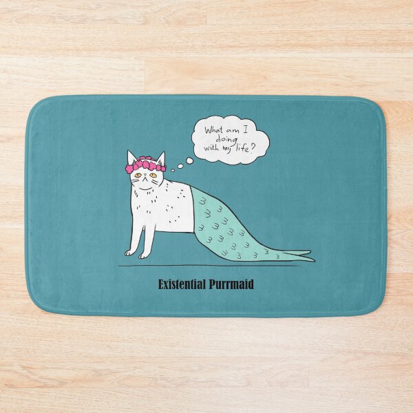 Item preview, Existential Purrmaid designed and sold by BeeHappyShop.