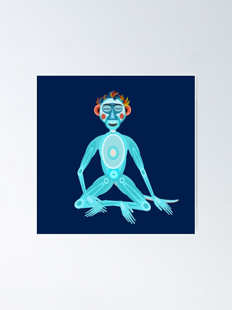 Alternate view of MOONKEY the Monkey - MEDITATION - BREATH Poster
