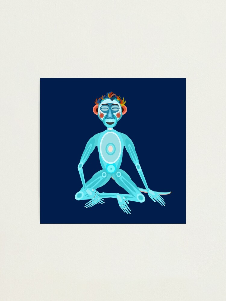 Alternate view of MOONKEY the Monkey - MEDITATION - BREATH Photographic Print