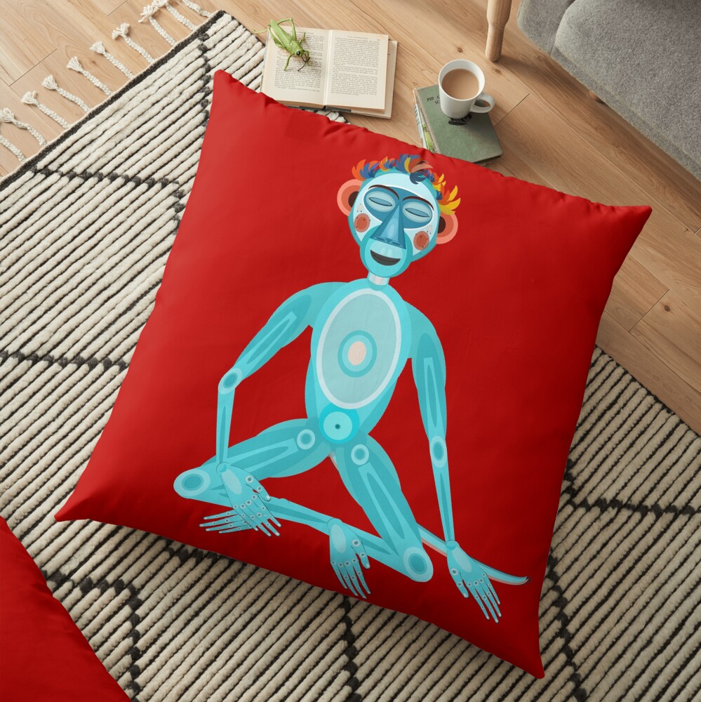 MOONKEY the Monkey - MEDITATION - BREATH Floor Pillow