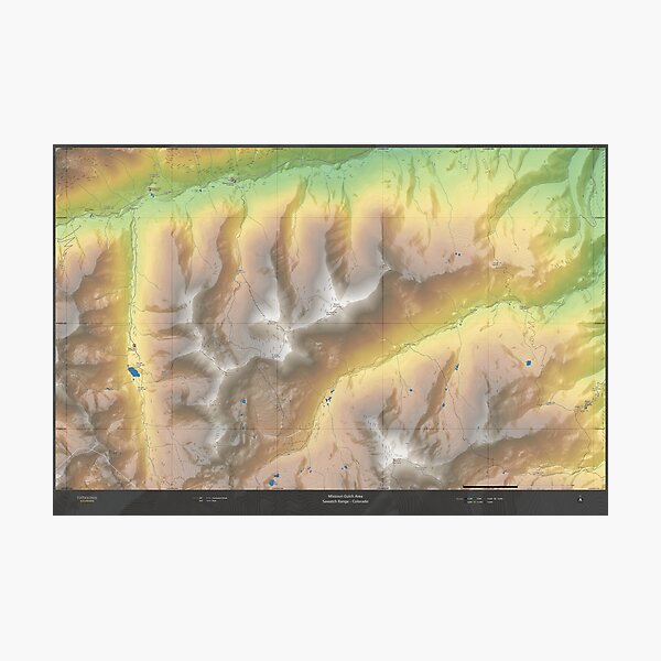 Missouri Gulch Area - Sawatch Range - Colorado Photographic Print