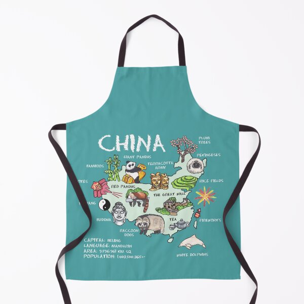 Item preview, China - illustrated map designed and sold by BeeHappyShop.