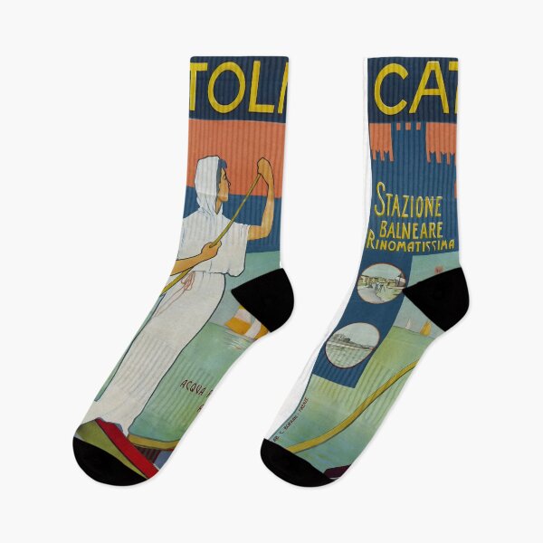 Item preview, Cattolica Forli retro poster designed and sold by CorasPosters.