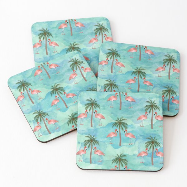 Item preview, Flamingo And Palm Tree Pattern designed and sold by KeeganCreations.