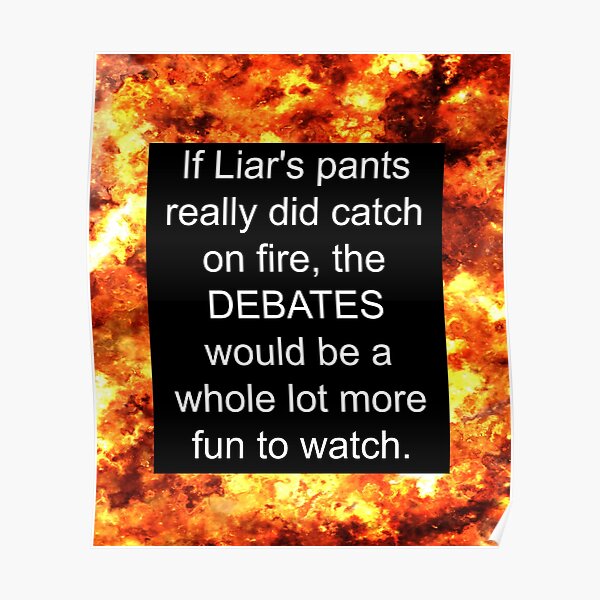 Pants On Fire Posters Redbubble