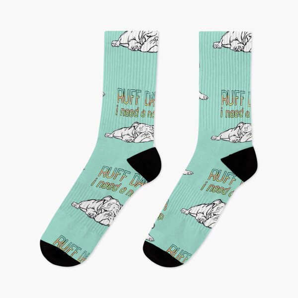Item preview, Ruff Day. I need a nap, Bulldog design designed and sold by PawPrintsDesign.
