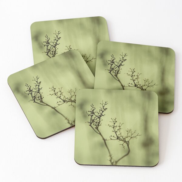 Item preview, Shadow of plant, condolence card green background designed and sold by Stéphane  Thirion.