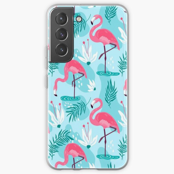 Tropical Jungle Flamingo Patterns Strips Photography Backdrop lv