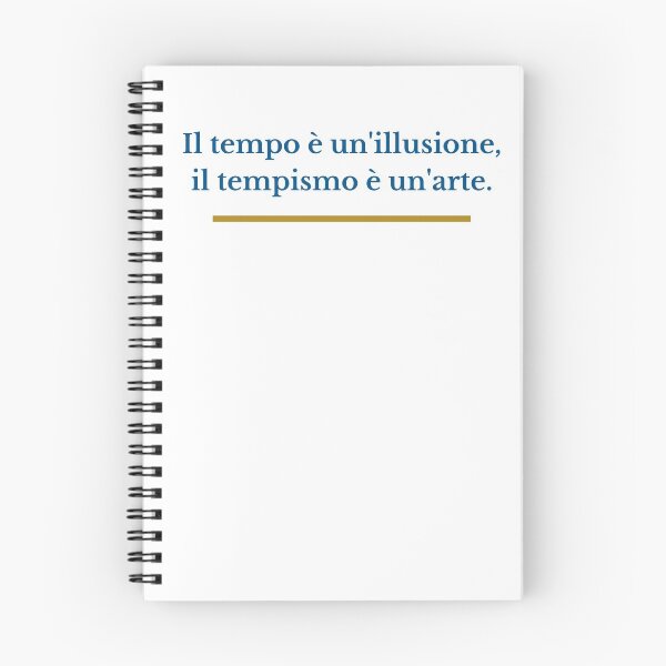 Artikelvorschau, Il tempo è un'illusione ... entworfen und verkauft von FedoraDesign.