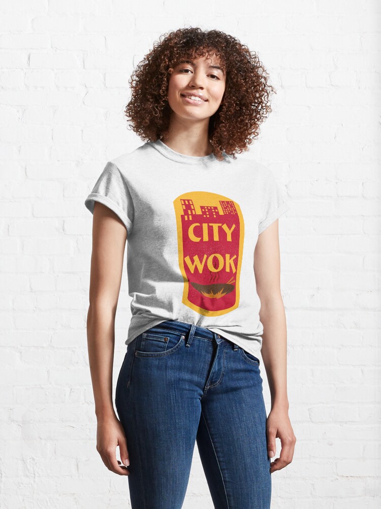 Alternate view of City Wok Logo Classic T-Shirt